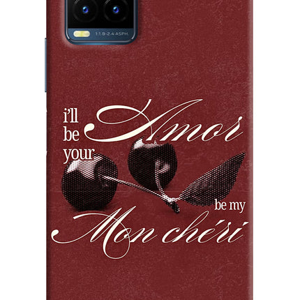 Velvet Cherry Vivo Y21T Hard Case Back Cover by Casekaro