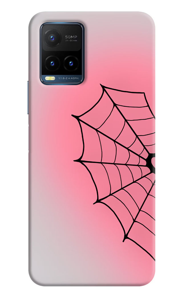 Pink Web Vivo Y21T Hard Case Back Cover by Casekaro