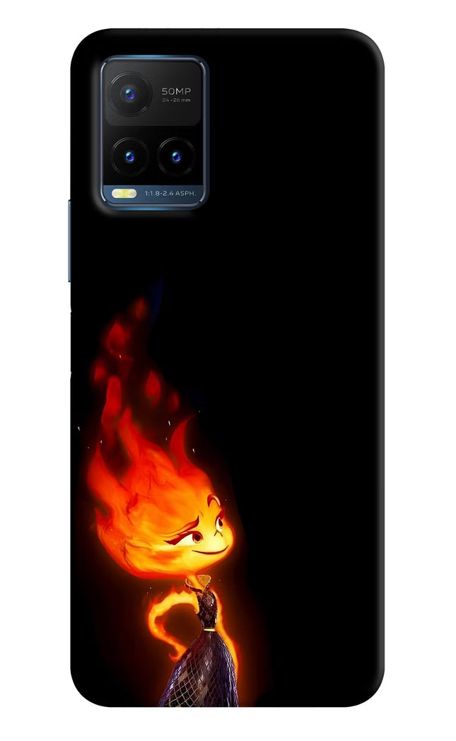 Ember Flame Vivo Y21T Hard Case Back Cover by Casekaro