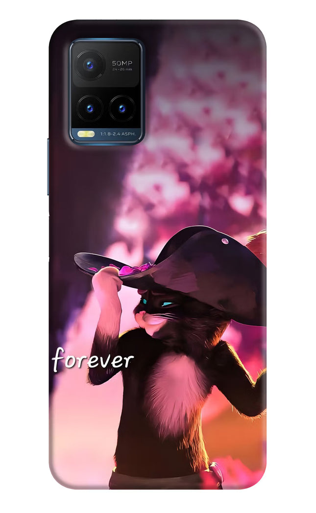 Forever Cat Vivo Y21T Hard Case Back Cover by Casekaro