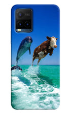 Dolphin vs Cow Vivo Y21T Hard Case Back Cover by Casekaro