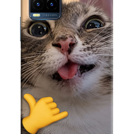 Silly Cat Call Vivo Y21T Hard Case Back Cover by Casekaro
