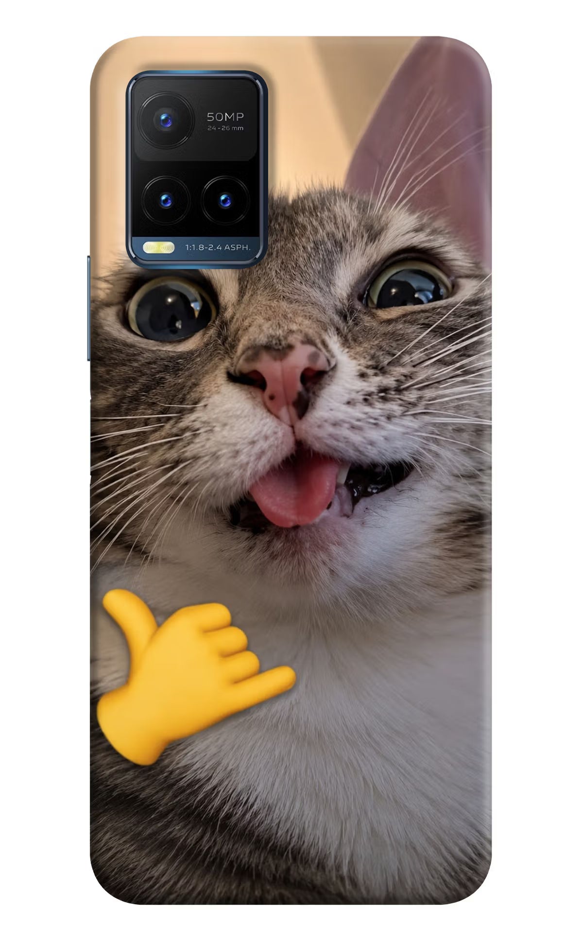 Silly Cat Call Vivo Y21T Back Cover