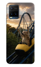Rollercoaster Dog Vivo Y21T Hard Case Back Cover by Casekaro