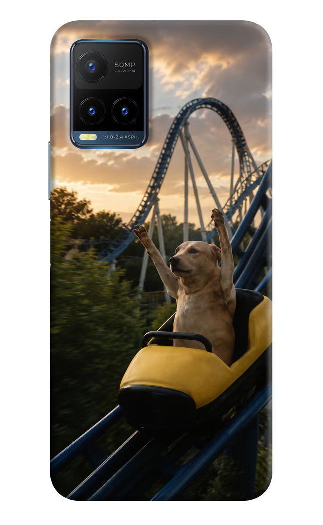 Rollercoaster Dog Vivo Y21T Hard Case Back Cover by Casekaro
