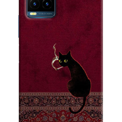 Midnight Cat Vivo Y21T Hard Case Back Cover by Casekaro