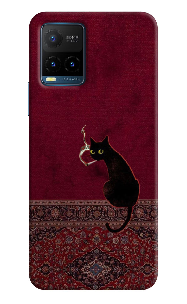 Midnight Cat Vivo Y21T Hard Case Back Cover by Casekaro
