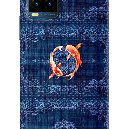 Koi Blue Vivo Y21T Hard Case Back Cover by Casekaro
