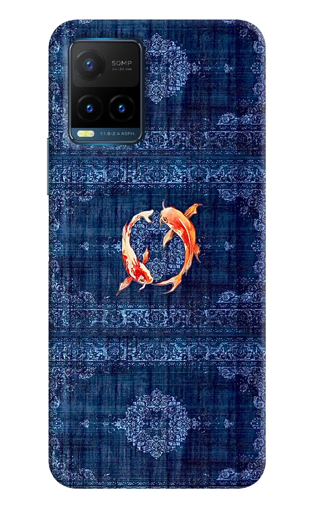 Koi Blue Vivo Y21T Hard Case Back Cover by Casekaro