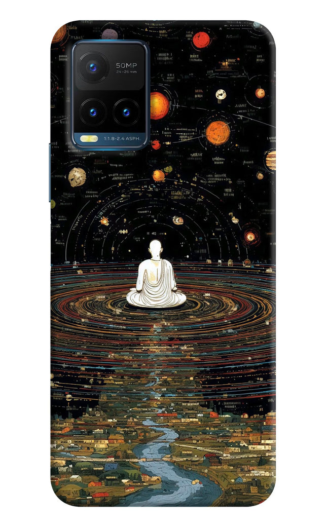 Space Monk Vivo Y21T Hard Case Back Cover by Casekaro