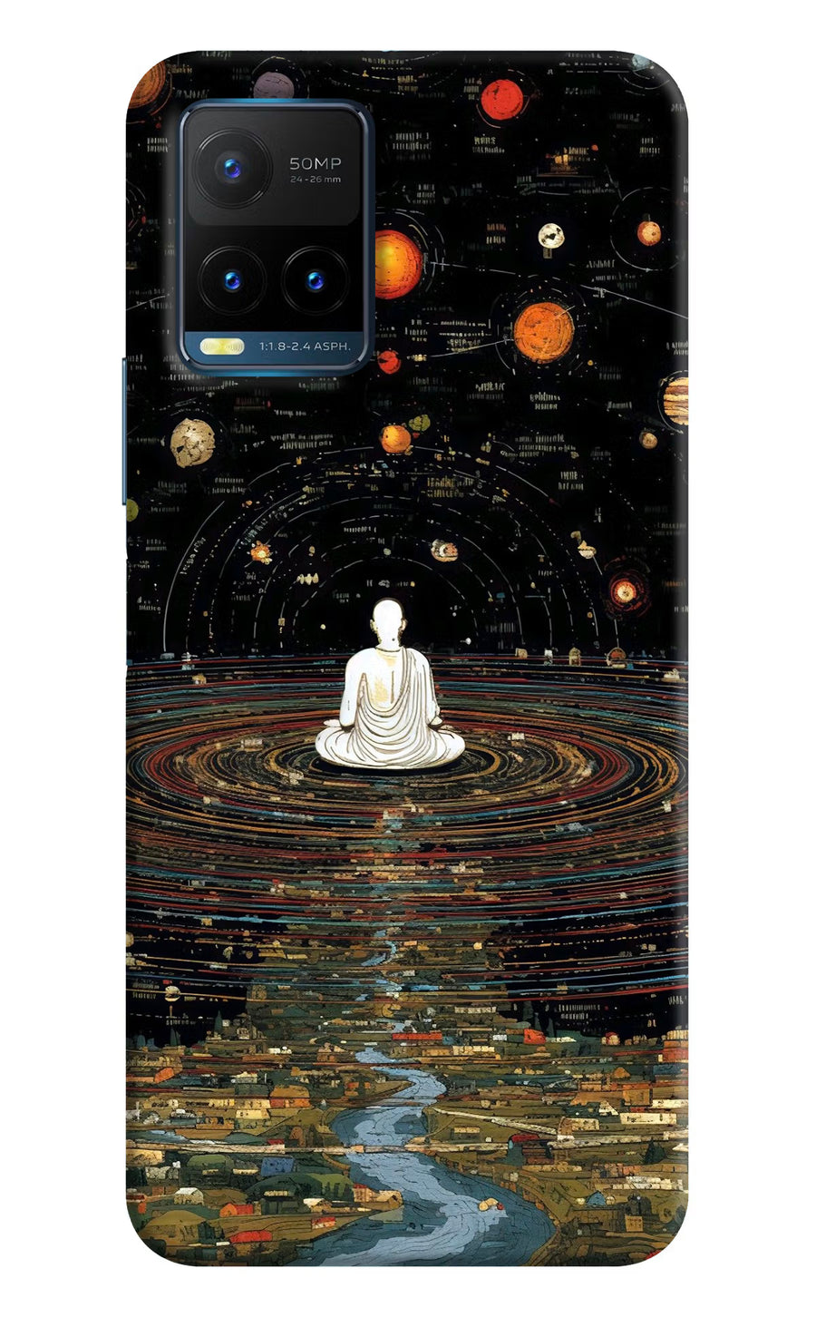 Space Monk Vivo Y21T Back Cover, Hard case