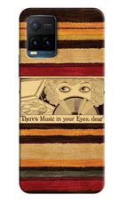 Vinyl Stripes Vivo Y21T Hard Case Back Cover by Casekaro