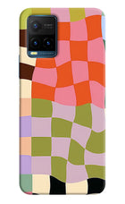 Wavy Grid Vivo Y21T Hard Case Back Cover by Casekaro