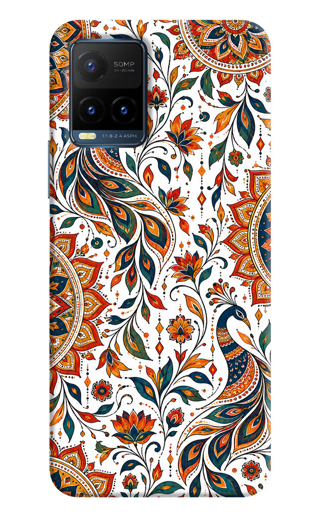 White Mayura Vivo Y21T Hard Case Back Cover by Casekaro