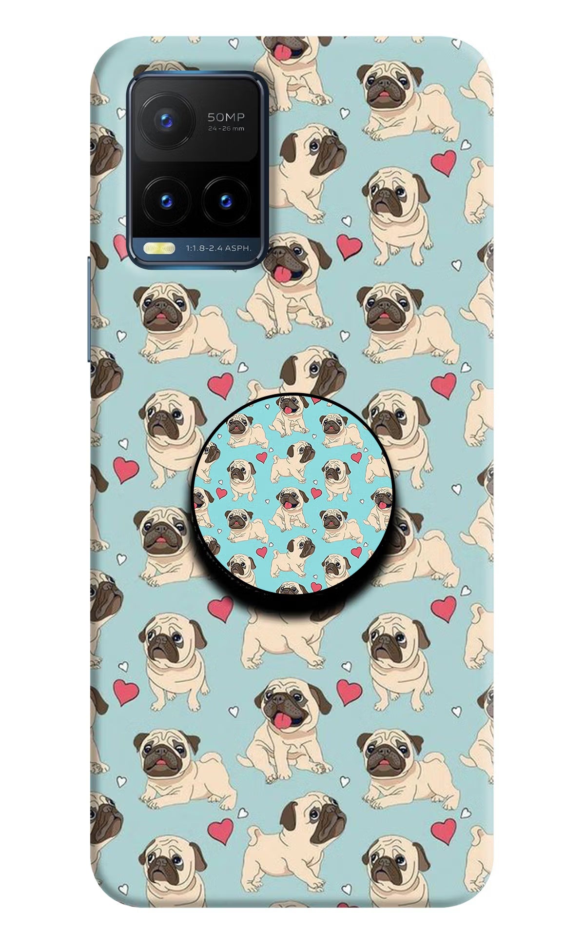 Pug Dog Vivo Y21T Pop Case