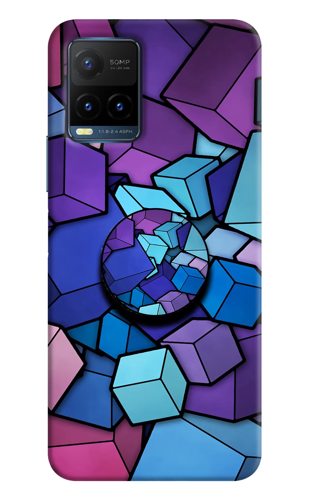 Cubic Abstract Vivo Y21T Pop Case