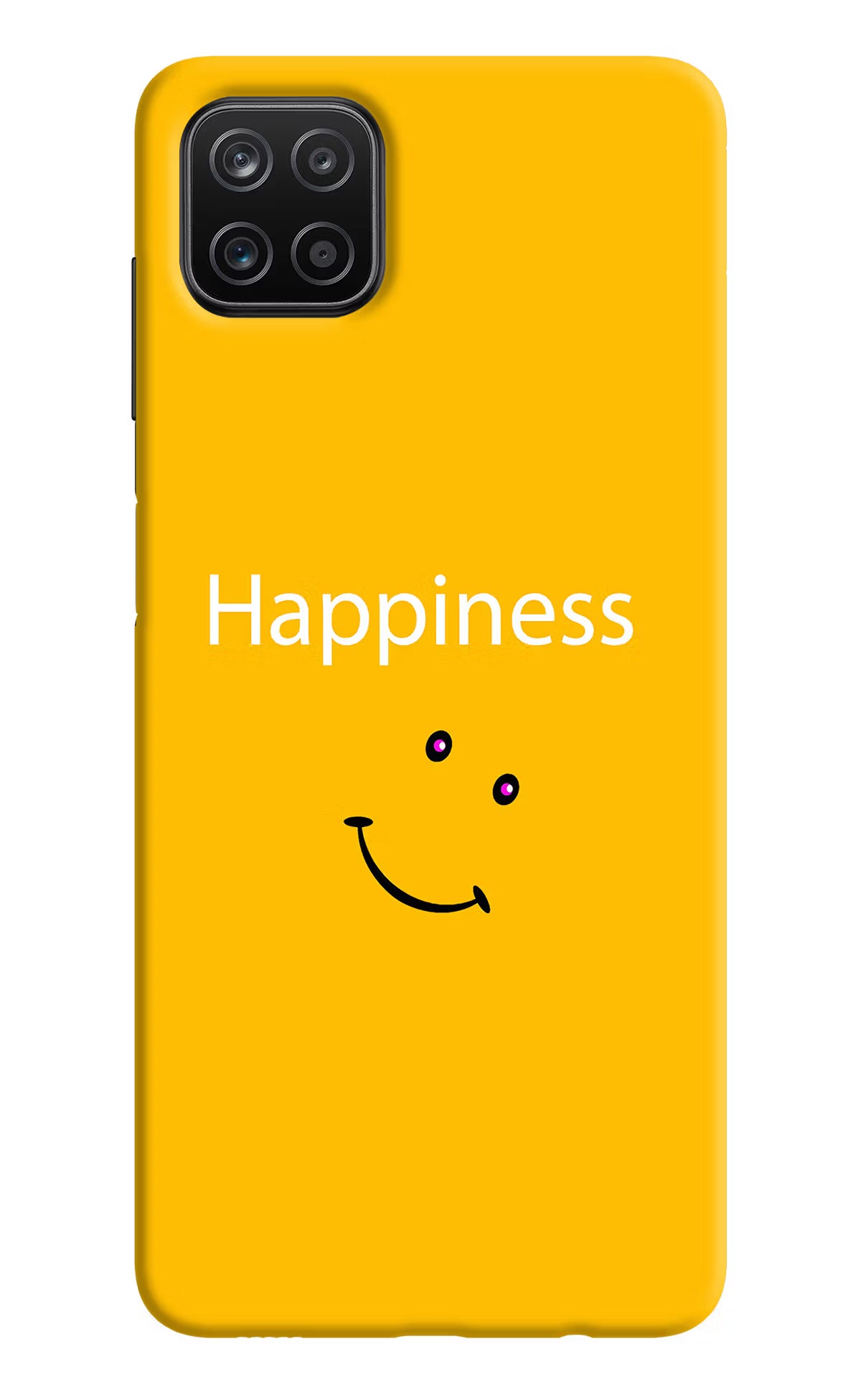 Happiness With Smiley Samsung A12 Back Cover