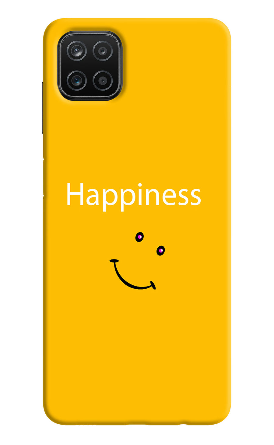 Happiness With Smiley Samsung A12 Back Cover, Hard case