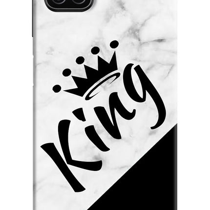 King Samsung A12 Hard Case Back Cover by Casekaro