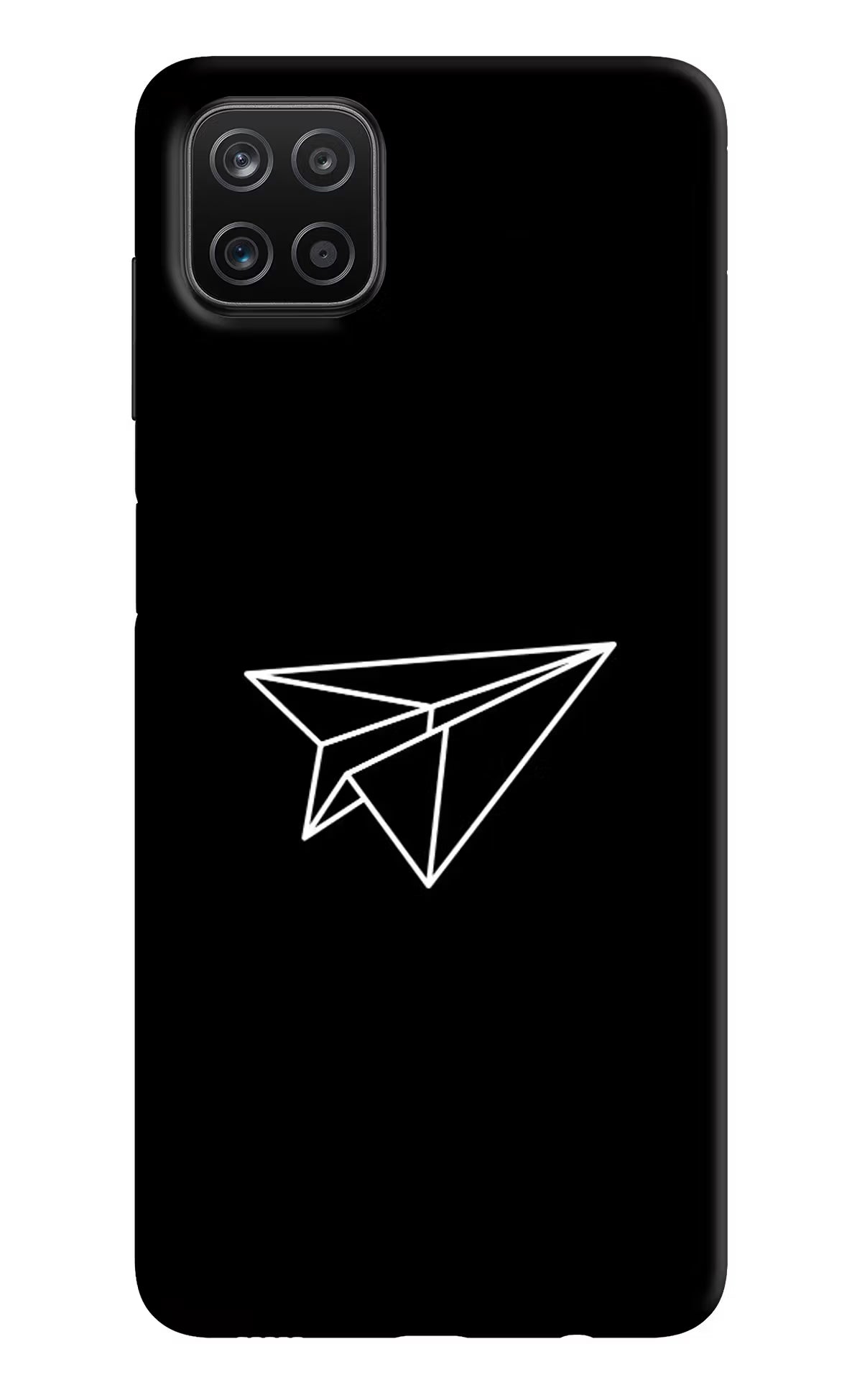 Paper Plane White Samsung A12 Back Cover