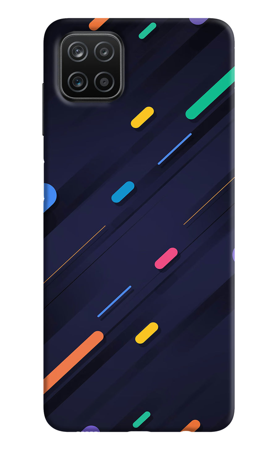 Abstract Design Samsung A12 Back Cover, Hard case