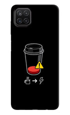 Coffee Samsung A12 Hard Case Back Cover by Casekaro