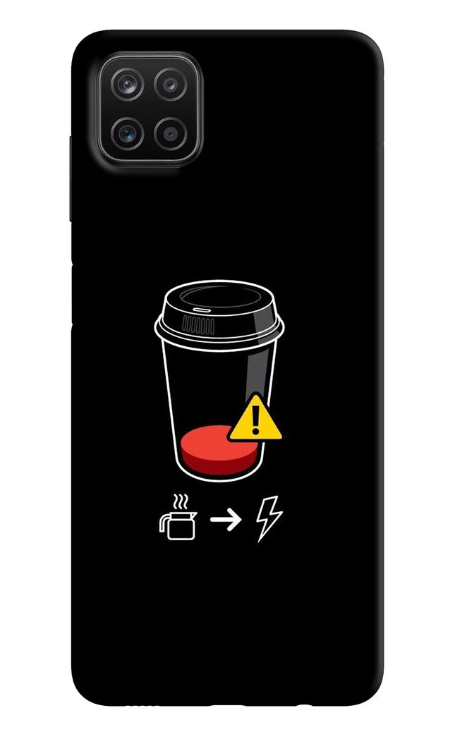 Coffee Samsung A12 Hard Case Back Cover by Casekaro