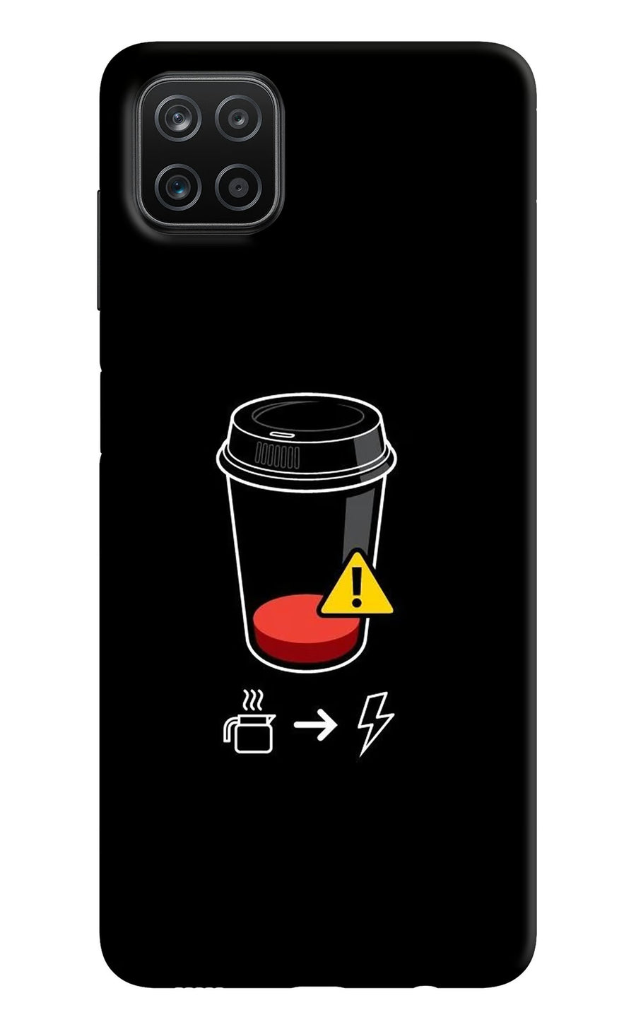 Coffee Samsung A12 Back Cover, Hard case