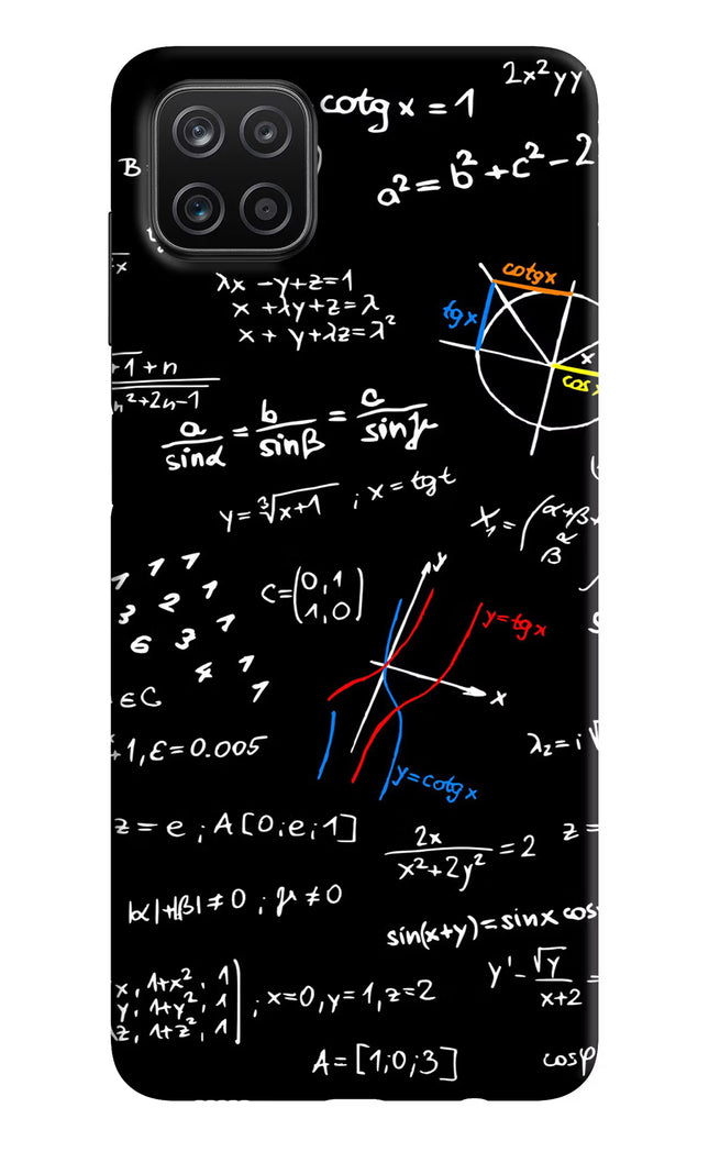 Mathematics Formula Samsung A12 Hard Case Back Cover by Casekaro