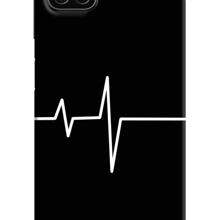 Heart Beats Samsung A12 Hard Case Back Cover by Casekaro