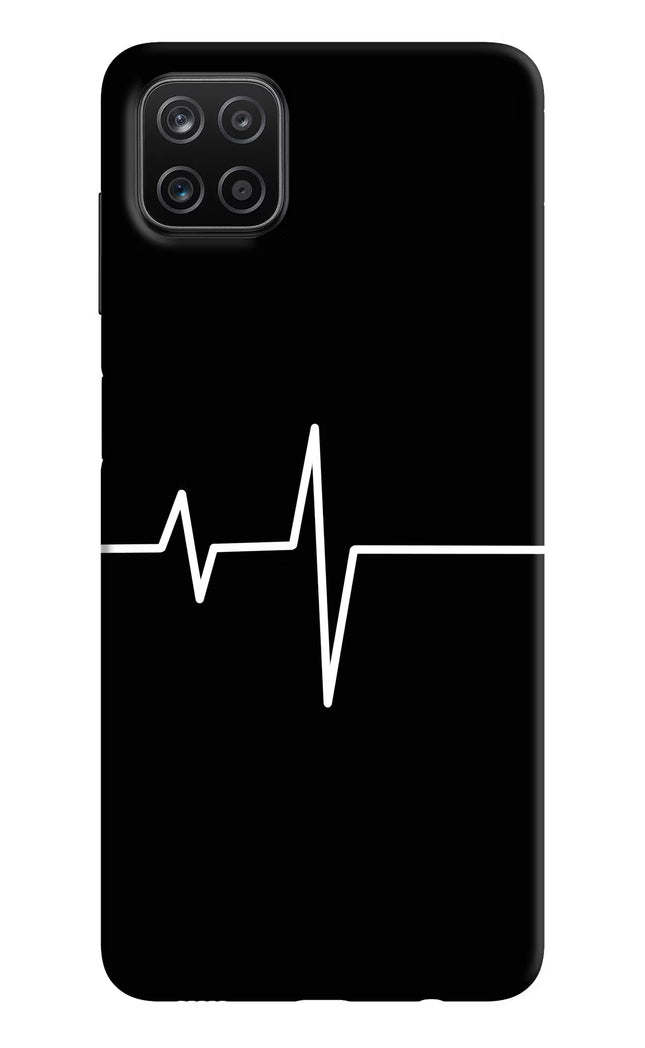 Heart Beats Samsung A12 Hard Case Back Cover by Casekaro