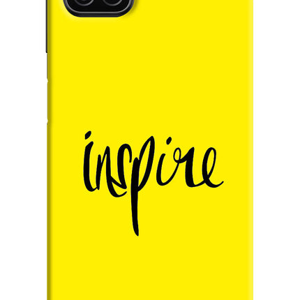 Inspire Samsung A12 Hard Case Back Cover by Casekaro
