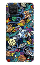 Space Abstract Samsung A12 Hard Case Back Cover by Casekaro