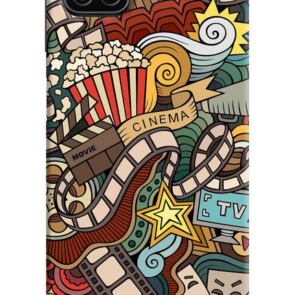Cinema Abstract Samsung A12 Hard Case Back Cover by Casekaro
