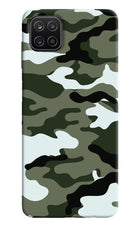 Camouflage Samsung A12 Hard Case Back Cover by Casekaro