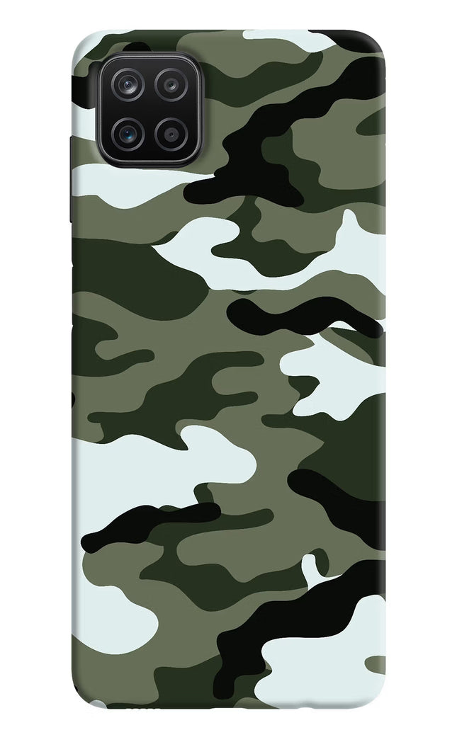Camouflage Samsung A12 Hard Case Back Cover by Casekaro