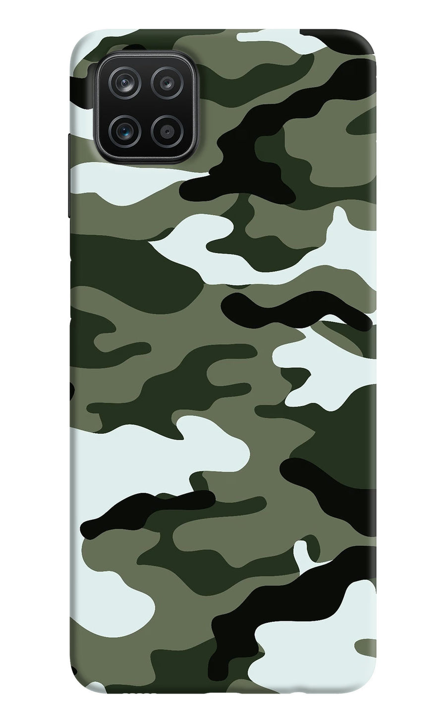 Camouflage Samsung A12 Back Cover, Hard case