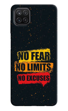 No Fear No Limits No Excuse Samsung A12 Hard Case Back Cover by Casekaro