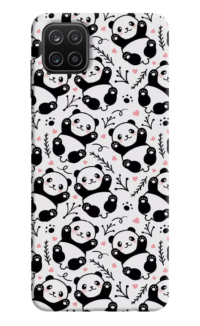 Cute Panda Samsung A12 Hard Case Back Cover by Casekaro