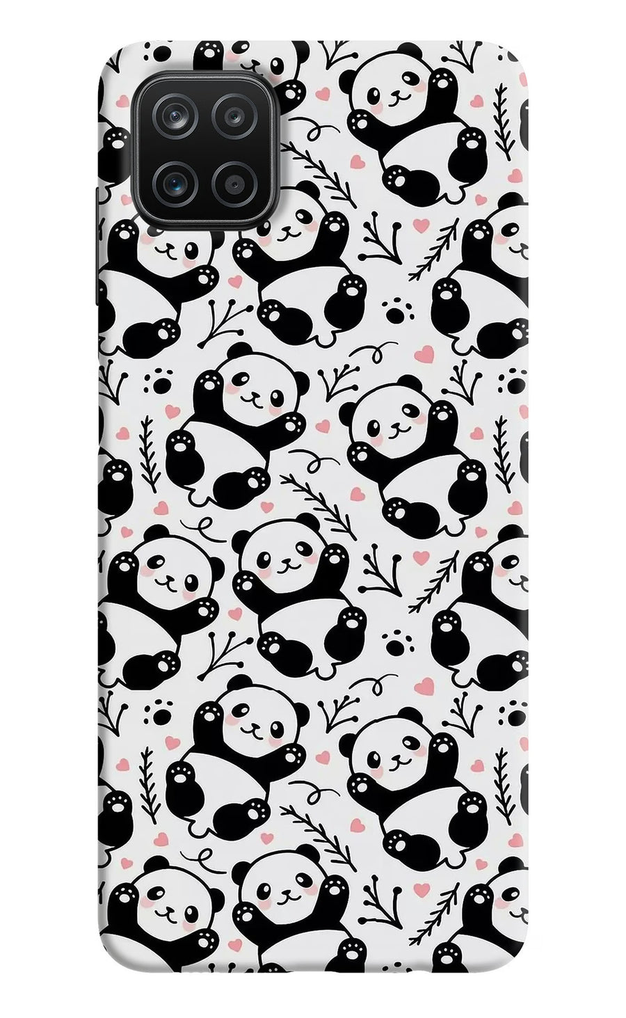 Cute Panda Samsung A12 Back Cover, Hard case