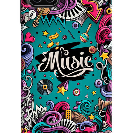 Music Graffiti Samsung A12 Hard Case Back Cover by Casekaro