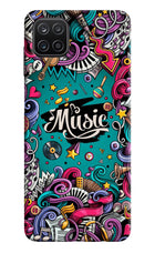 Music Graffiti Samsung A12 Hard Case Back Cover by Casekaro