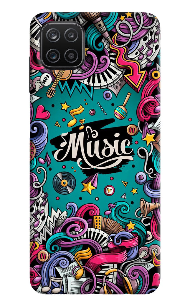 Music Graffiti Samsung A12 Hard Case Back Cover by Casekaro
