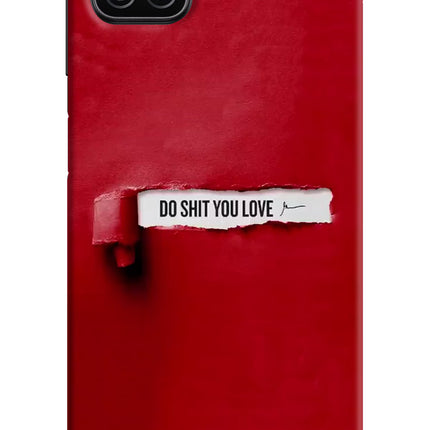 Do Shit You Love Samsung A12 Hard Case Back Cover by Casekaro