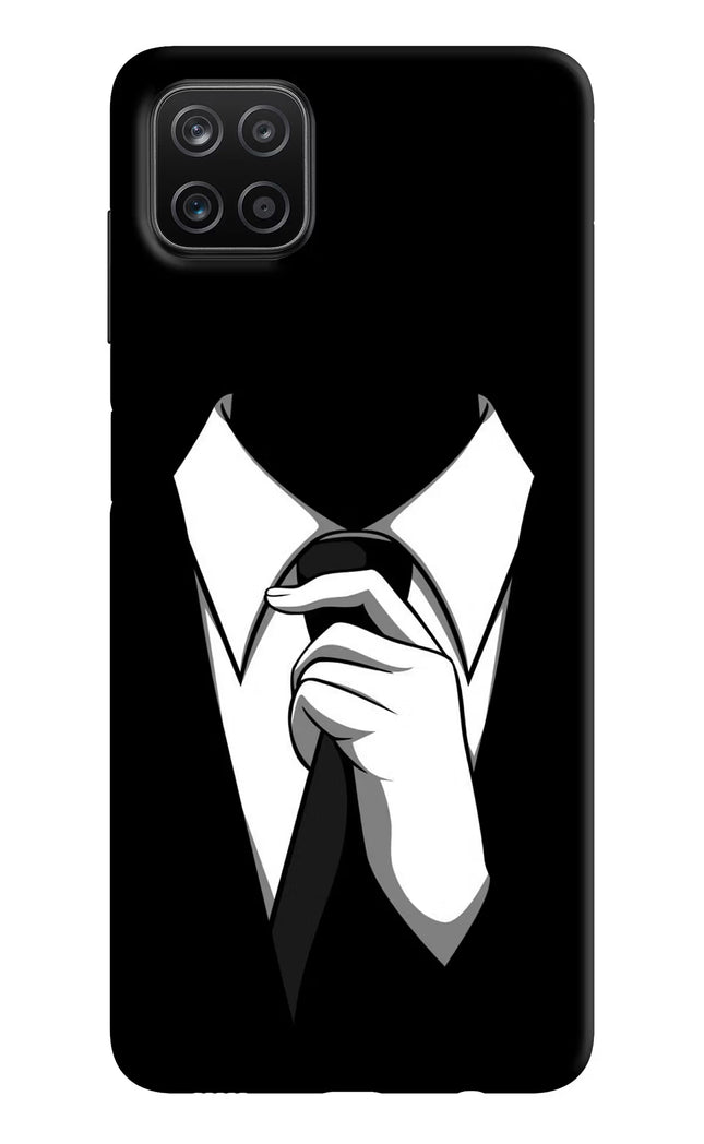 Black Tie Samsung A12 Hard Case Back Cover by Casekaro