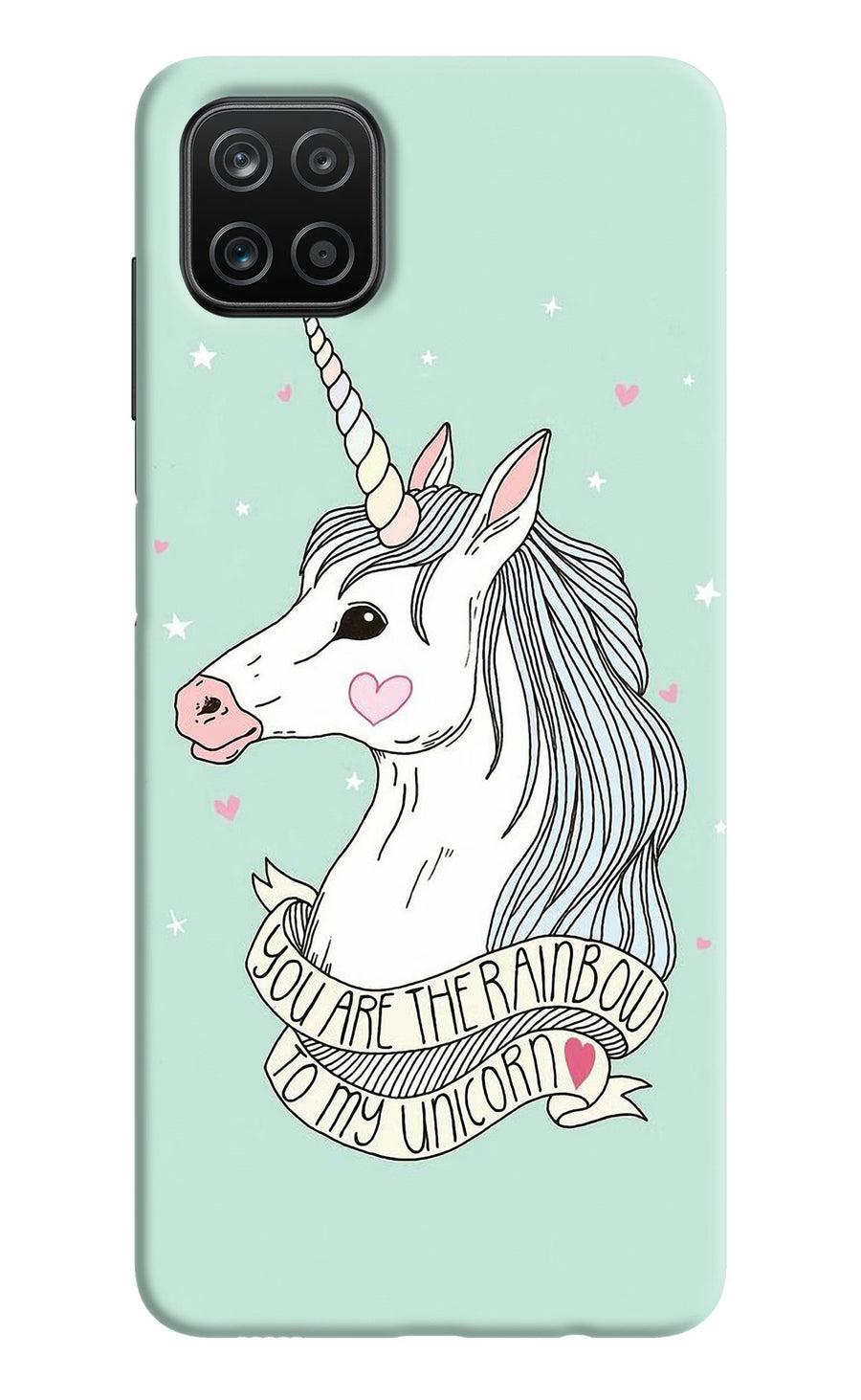 Unicorn Wallpaper Samsung A12 Back Cover, Hard case