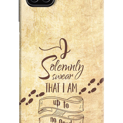 I Solemnly swear that i up to no good Samsung A12 Hard Case Back Cover by Casekaro