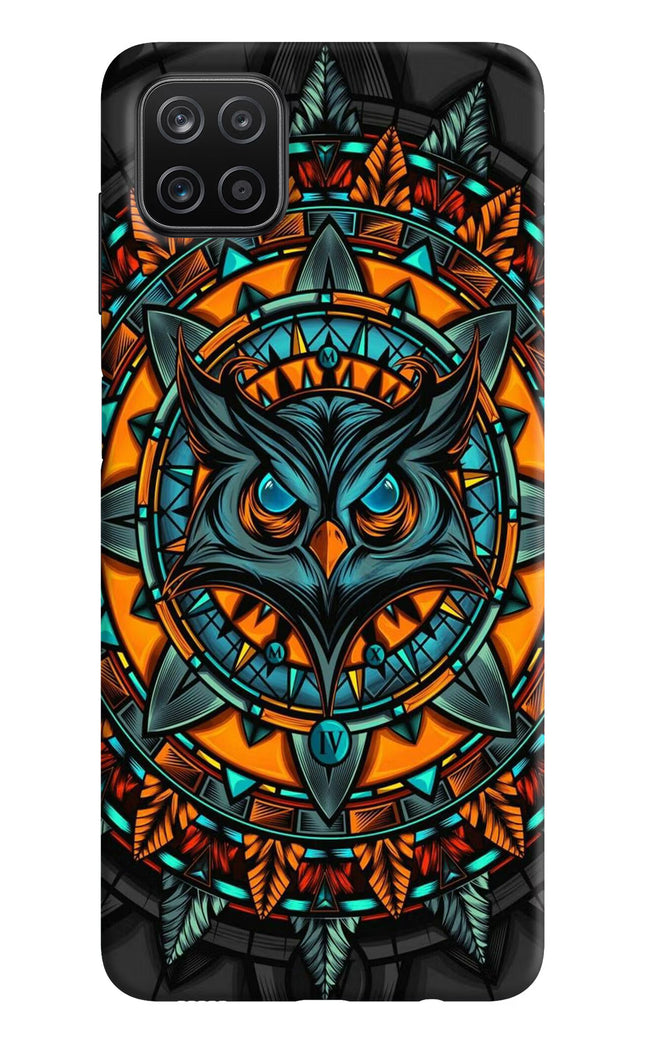Angry Owl Art Samsung A12 Hard Case Back Cover by Casekaro
