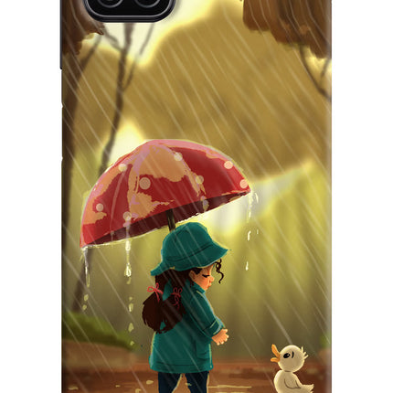 Rainy Day Samsung A12 Hard Case Back Cover by Casekaro
