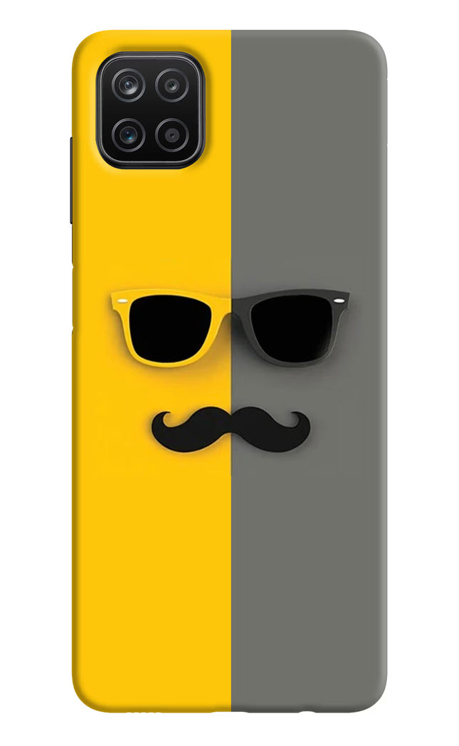 Sunglasses with Mustache Samsung A12 Hard Case Back Cover by Casekaro